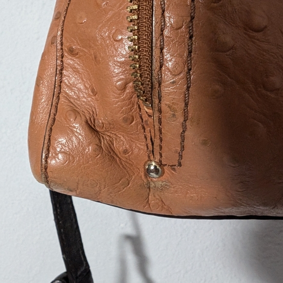 Kate Spade ostrich leather overnight tote *flawed* - Picture 4 of 15